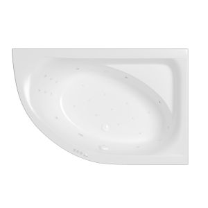 Гидромассажная ванна WHITECROSS Aquarella 0109.170110.100.ULTRA.WH правая 170x110 см Ultra белый