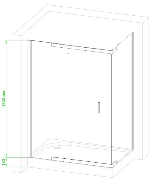 Душевой уголок Royal Bath HPV RB80HPV-C-BL 80x80см чёрный Душевой уголок Royal Bath HPV RB80HPV-C-BL 80x80см чёрный