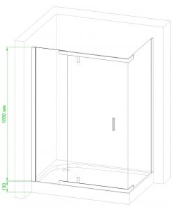 Душевой уголок Royal Bath HPV RB8120HPV-C 120x80см белый