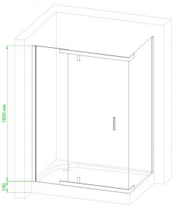 Душевой уголок Royal Bath HPV RB9140HPV-T 140x90см белый