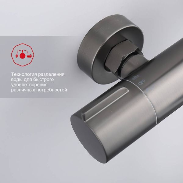 Душевая стойка Raglo R20.24.09 графит Душевая стойка Raglo R20.24.09 графит
