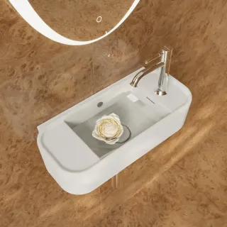 Раковина Kerama Marazzi Элеганс KMELWb51GWh1Rh 51 см белый