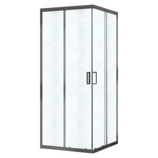 Душевой уголок Azario Paris AZ-R06-100-MGR-CHC 100x100 см профиль графит матовый стекло шиншилла
