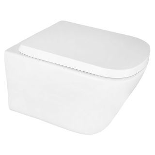 Унитаз подвесной Azario Vesper AZ-1373WH безободковый торнадо белый