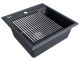Комплект Paulmark: мойка Stepia 50 и ролл-мат Step PM115051-AN+R375-BS антрацит/брашированная нержавеющая сталь