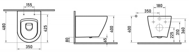 Комплект Berges 4в1 043263: инсталляция NOVUM525 кнопка L1 белая унитаз Okus сиденье Toma Slim SO