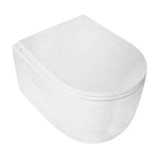 Унитаз подвесной Azario Serenata AZ-5101T-WHT безободковый торнадо белый