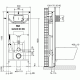 Инсталляция для унитаза Oli 120 ECO Sanitarblock mechanic 879236mSL03 панель слива Slim чёрный