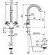 Смеситель для раковины Cezares OLIMP-LS2-02-Sw