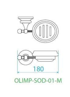 Мыльница подвесная, хром Cezares OLIMP-SOD-01-M