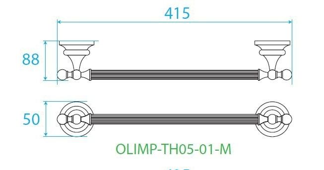 Полотенцедержатель, хром Cezares OLIMP-TH05-01-M