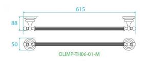 Полотенцедержатель, золото Cezares OLIMP-TH06-03/24-M