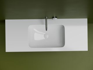 Раковина встраиваемая снизу Ceramicanova Элемент (Element) CN7018 54 см белый