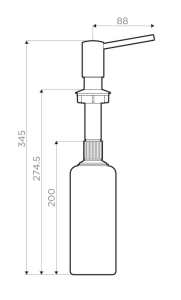 дозатор Omoikiri OM-02-BL