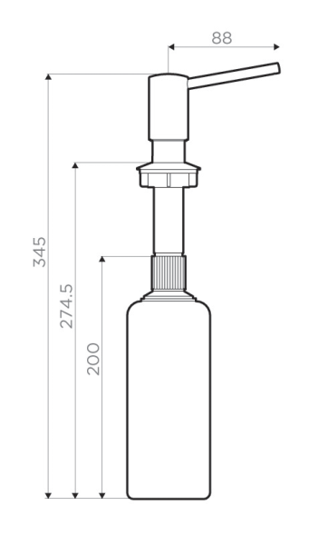 дозатор Omoikiri OM-02-BL
