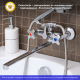 Смеситель для ванны с душем РМС SL115-140E хром