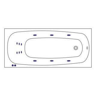 Гидромассажная ванна WHITECROSS Layla Slim 0122.180080.100.LINE.WH 180x80 см Line белый Гидромассажная ванна WHITECROSS Layla Slim 0122.180080.100.LINE.WH 180x80 см Line белый