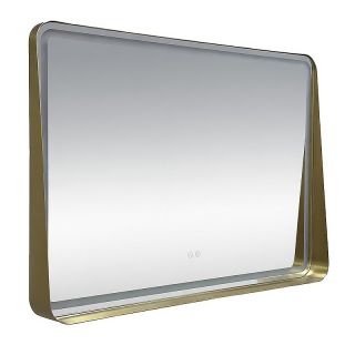 Зеркало с подсветкой Azario Энтони АZ-LED012925 100 см золото матовое