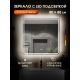 Зеркало с подсветкой Orange Нэйчэр ONP-80ZE 80 см сенсорное с антизапотеванием