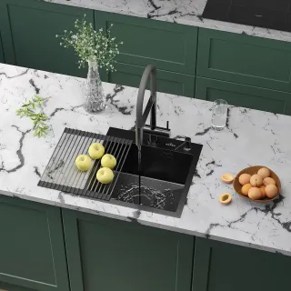 Кухонная мойка Roxenbath Simple 45 560220-45B графит