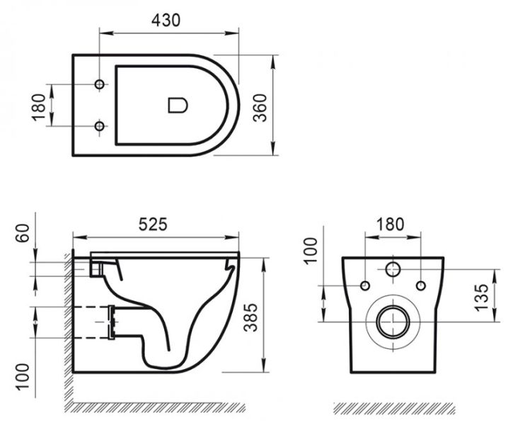 Унитаз подвесной BelBagno Onda BB066CHR