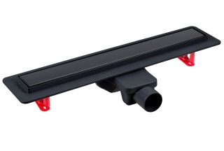Душевой лоток Berges Optim Line Black 095506 60см чёрный матовый Душевой лоток Berges Optim Line Black 095506 60см чёрный матовый