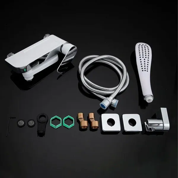 Смеситель для ванны Gappo G3248-8 белый/хром Смеситель для ванны Gappo G3248-8 белый/хром