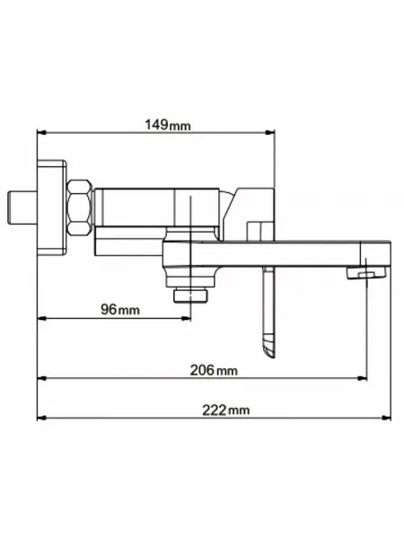 Смеситель для ванны Gappo G3248-8 белый/хром Смеситель для ванны Gappo G3248-8 белый/хром