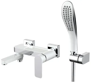 Смеситель для ванны Gappo G3248-8 белый/хром Смеситель для ванны Gappo G3248-8 белый/хром