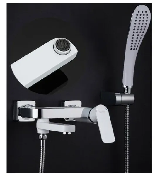 Смеситель для ванны Gappo G3248-8 белый/хром Смеситель для ванны Gappo G3248-8 белый/хром