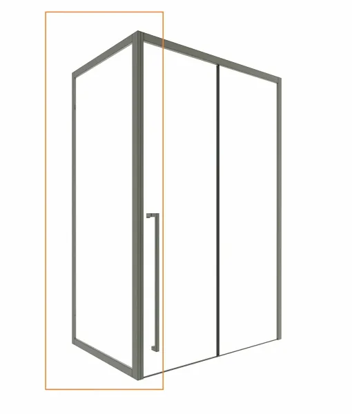 Торцевое стекло Timo TSS-1000/13C-8 T61 100 см профиль никель стекло прозрачное