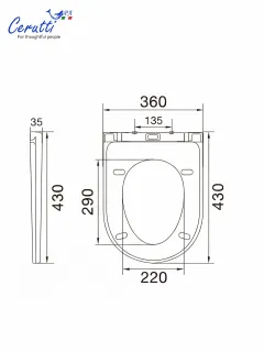 Крышка-сиденье Cerutti Spa CT9440 белая