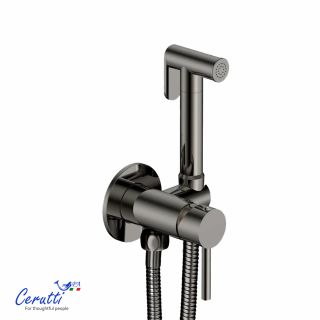 Гигиенический душ со смесителем Ceruttispa БРАЙС SHGR (BRAIES SHGR) CT12121 серый матовый