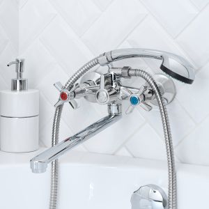 Смеситель для ванны с душем РМС SL118-140P хром