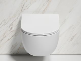 Унитаз подвесной Ceramicanova Модена (Modena) CN6063 безободковый белый