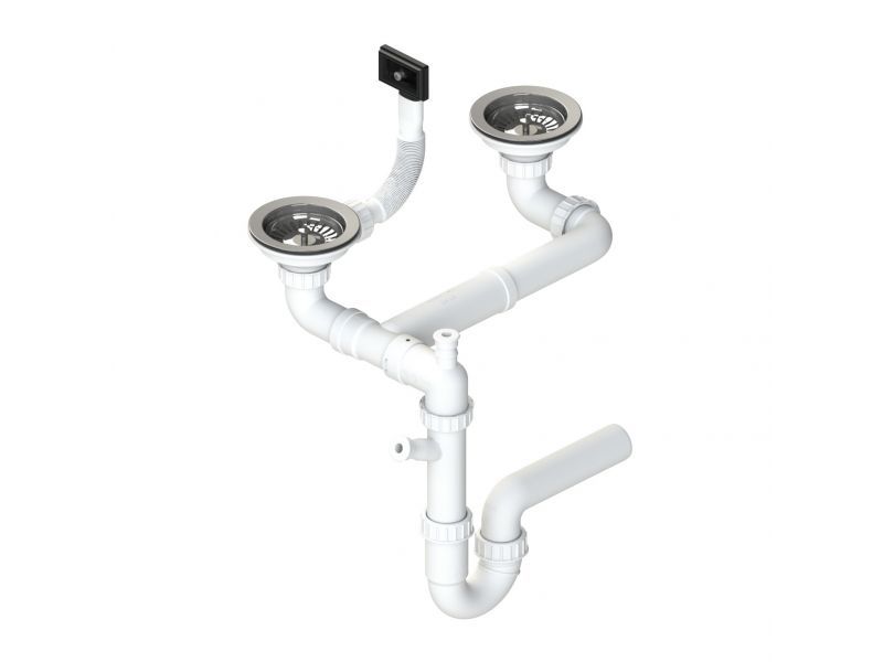 Двойной сифон  Alveus 1130555 с переливом 2XSP 114-PP-114 Двойной сифон  Alveus 1130555 с переливом 2XSP 114-PP-114