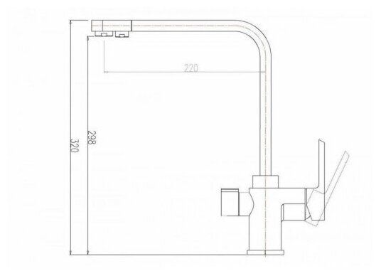 Смеситель для кухни ZORG Sanitary ZR 334 YF-WHITE