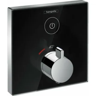Смеситель для душа Hansgrohe Ecostat Square 15737600 черный хром Смеситель для душа Hansgrohe Ecostat Square 15737600 черный хром