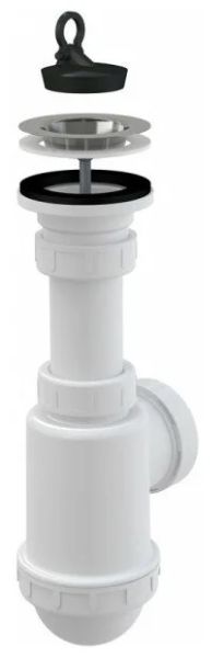 Сифон для мойки AlcaPlast c нержавеющей решеткой ?70 без штуцера A441-DN50/40 Сифон для мойки AlcaPlast c нержавеющей решеткой ?70 без штуцера A441-DN50/40