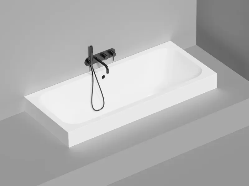 Ванна из искусственного камня Salini Orlanda Axis S-Sense 103213GRH 170x75см RAL снаружи