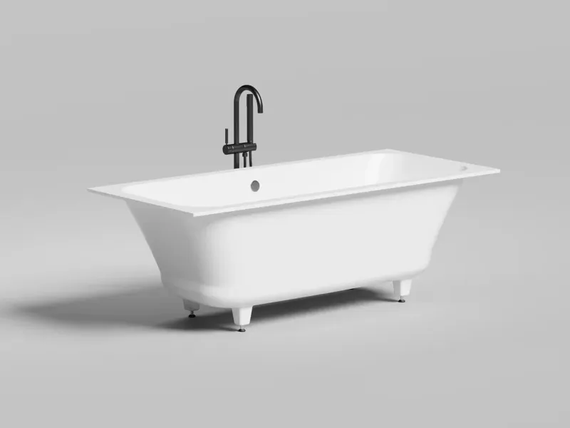 Ванна из искусственного камня Salini Orlanda Axis S-Sense 103213GRH 170x75см RAL снаружи