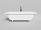 Ванна из искусственного камня Salini Orlanda Axis S-Sense 103211G 190x80см белый глянцевый