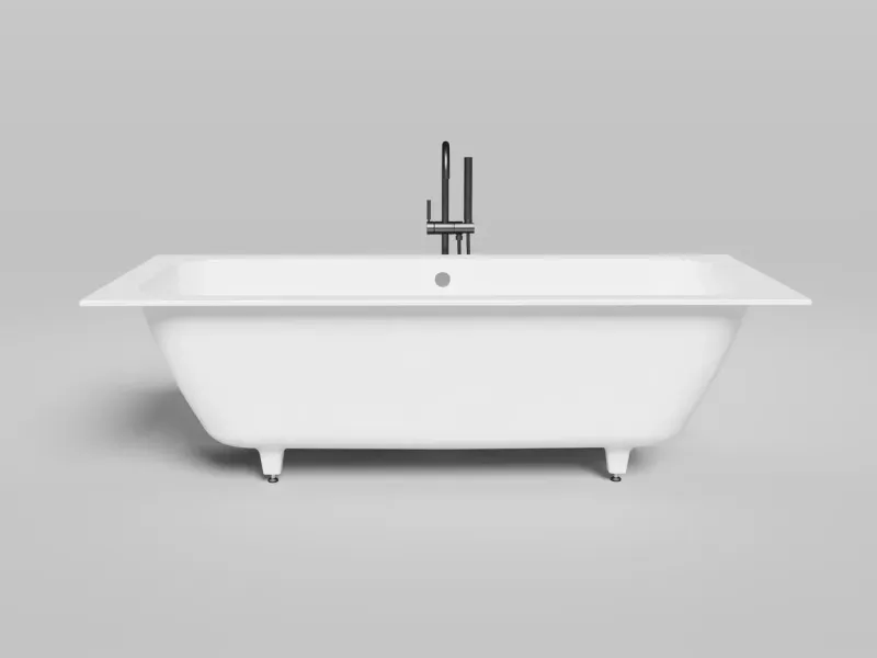 Ванна из искусственного камня Salini Orlanda Axis S-Sense 103211GRF 190x80см RAL полностью