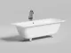 Ванна из искусственного камня Salini Orlanda Axis S-Sense 103211G 190x80см белый глянцевый