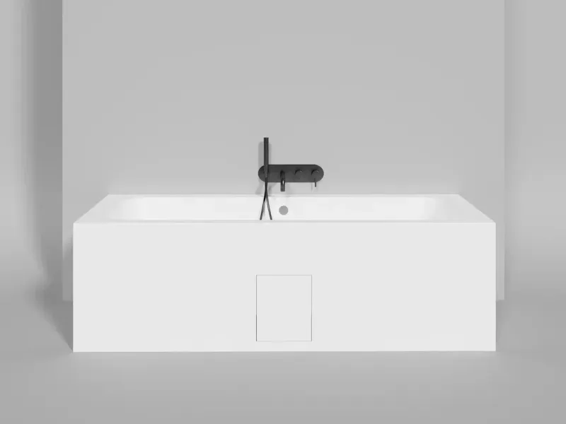 Ванна из искусственного камня Salini Orlanda Axis S-Sense 103211MRF 190x80см RAL полностью