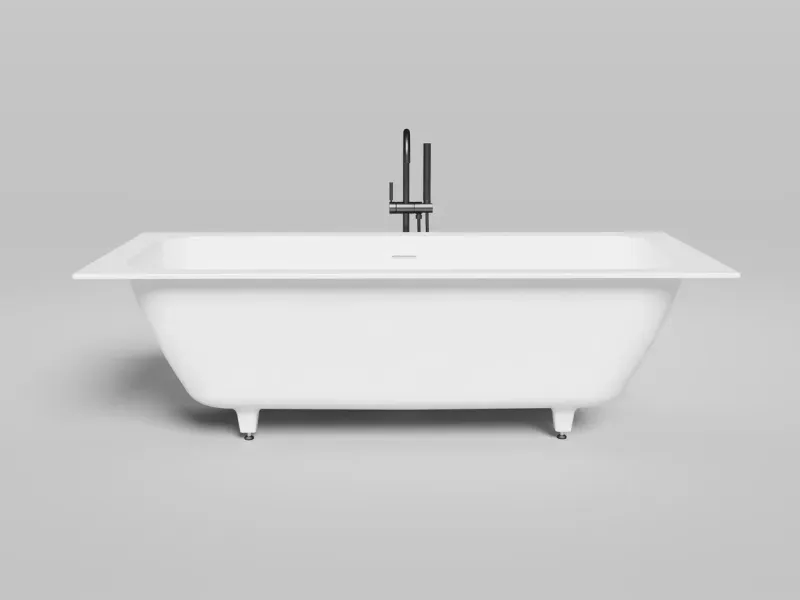 Ванна из искусственного камня Salini Orlanda Axis Kit S-Sense 103311MRF 190x80см RAL полностью