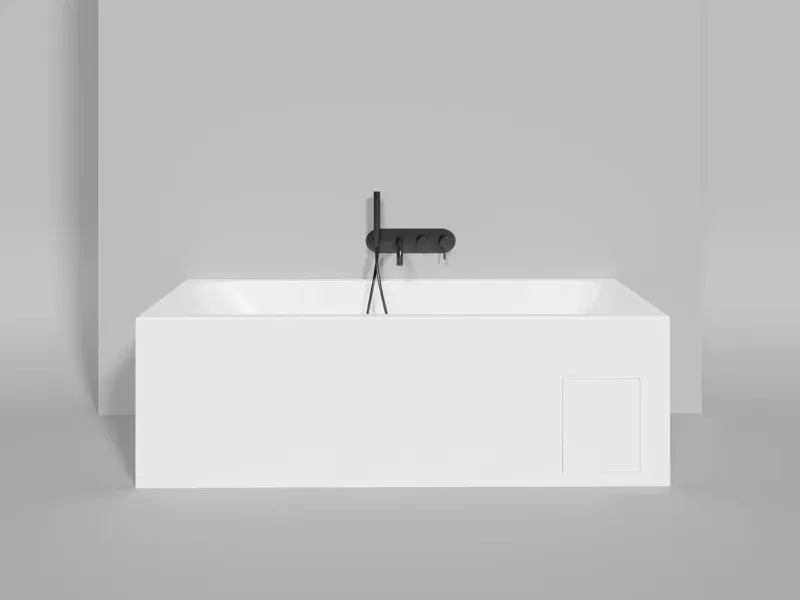 Ванна из искусственного камня Salini Orlanda Kit S-Sense 102111GRF 170x70см RAL полностью