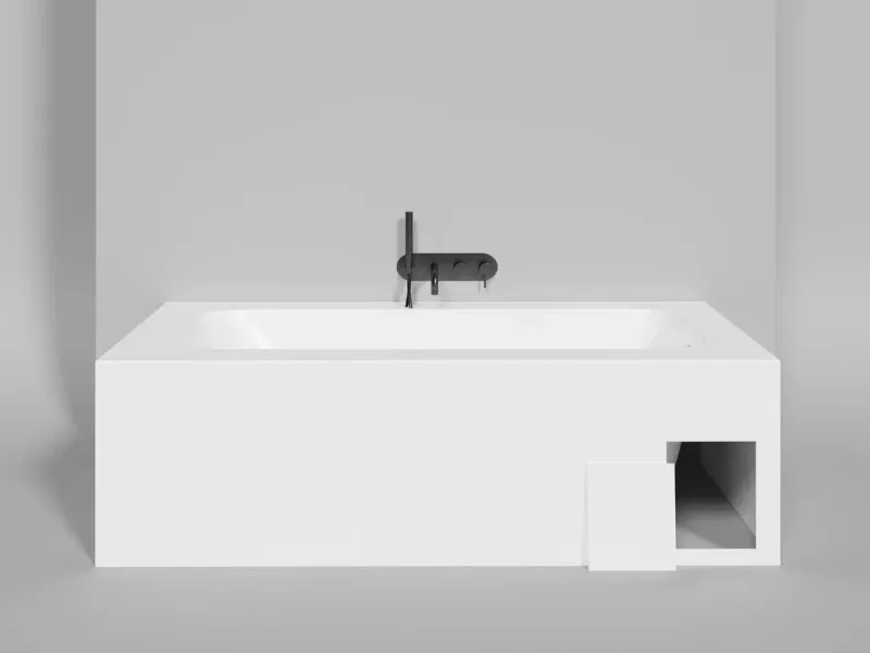 Ванна из искусственного камня Salini Orlanda Plus Kit S-Stone 102124M 190x100см белый матовый