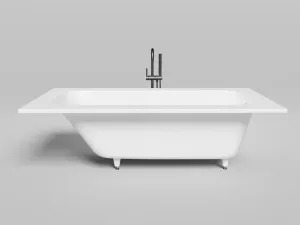 Ванна из искусственного камня Salini Orlanda Plus S-Sense 102014M 190x100см белый матовый