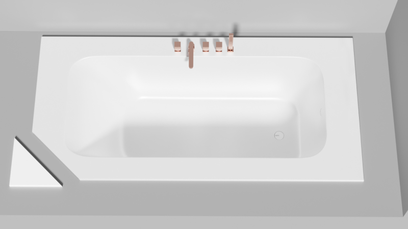 Ванна из искусственного камня Salini Orlanda Plus S-Sense 102014MRF 190x100см RAL полностью